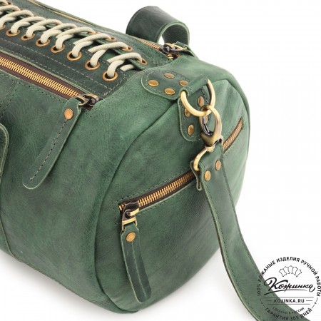  Кожаная сумка "Тайлер" (изумруд) 